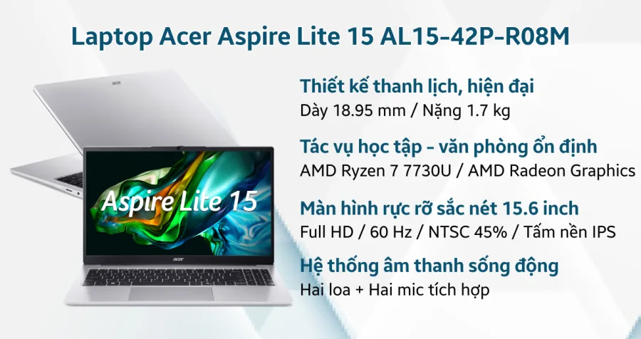 Acer Aspire Lite 15 AL15-42P-R08M – ảnh 11