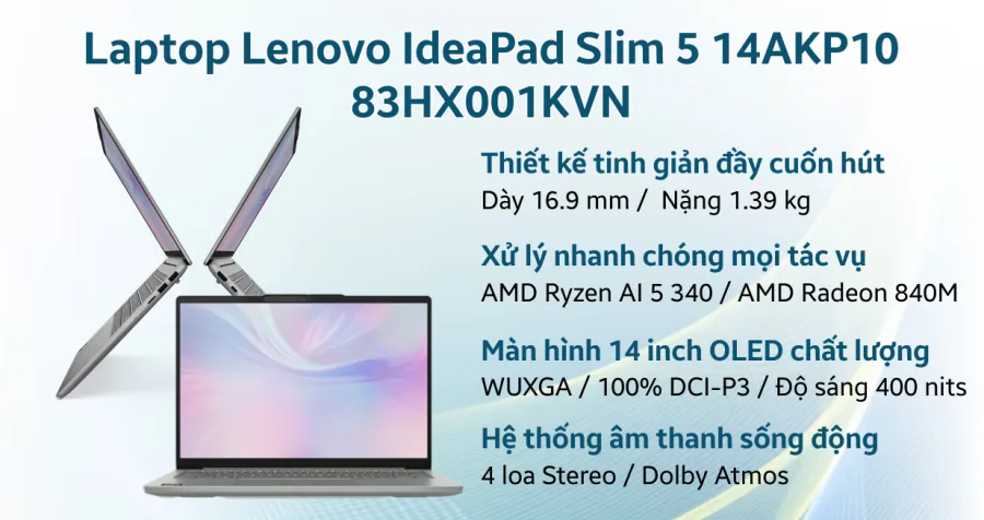 Lenovo IdeaPad Slim 5 OLED 14AKP10 83HX001KVN – ảnh 9