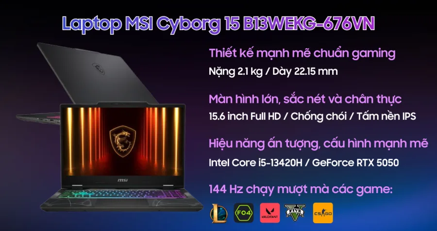MSI Cyborg 15 B13WEKG-676VN – ảnh 11