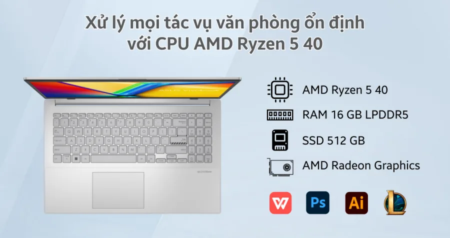 ASUS Vivobook Go 15 E1504FA-BQ340W – ảnh 10