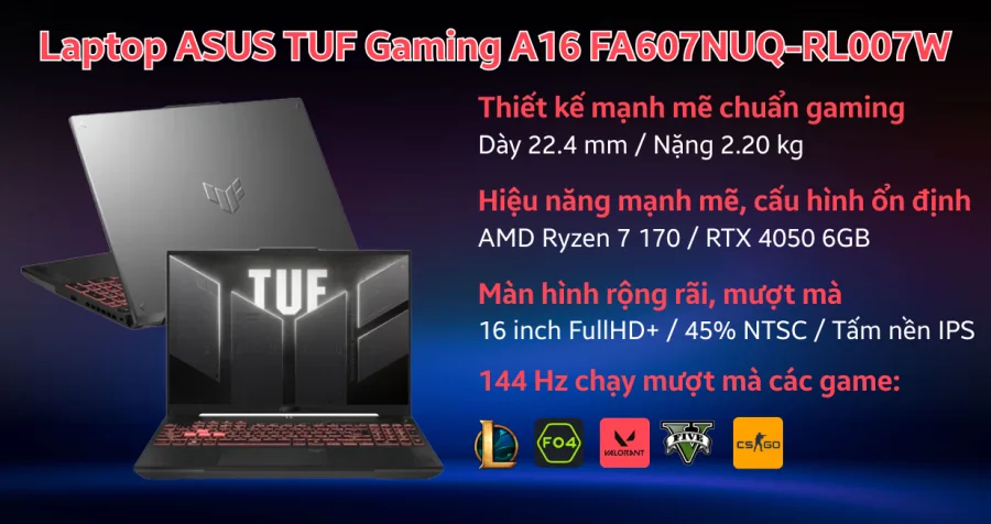 ASUS TUF Gaming A16 FA607NUQ-RL007W – ảnh 12
