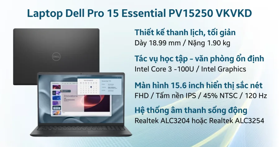 Dell Pro 15 Essential PV15250 VKVKD – ảnh 2