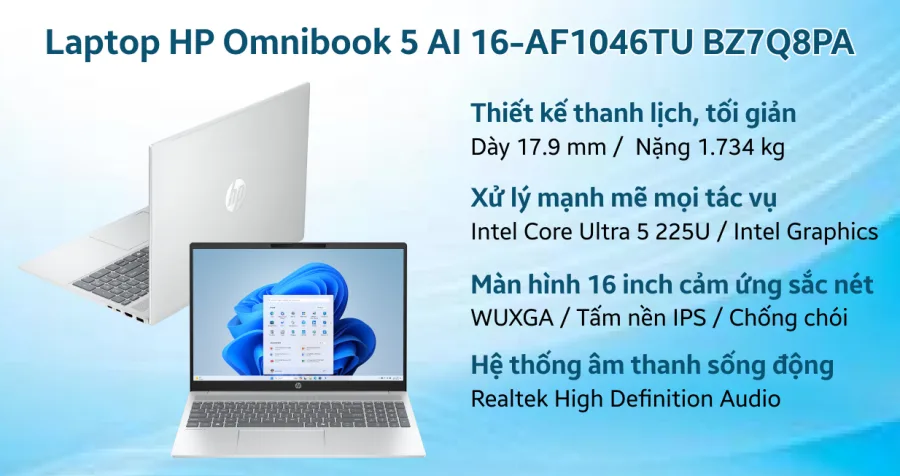 HP Omnibook 5 AI 16-AF1046TU BZ7Q8PA – ảnh 6