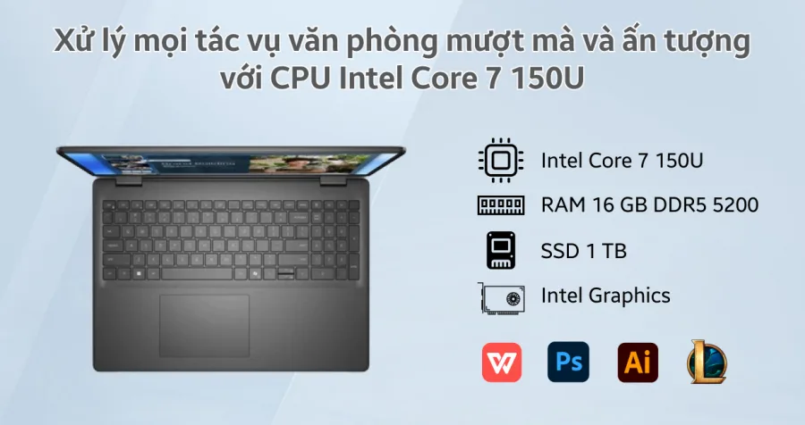 Dell 16 DC16250 C7U161W11BLU – ảnh 12