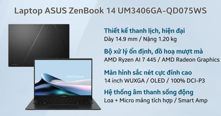 ASUS ZenBook 14 UM3406GA-QD075WS – ảnh 10
