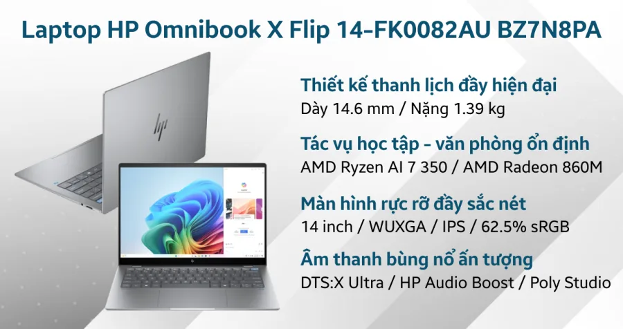 HP Omnibook X Flip 14-FK0082AU BZ7N8PA – ảnh 12