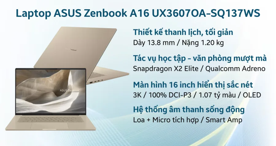 ASUS Zenbook A16 UX3607OA-SQ137WS – ảnh 8