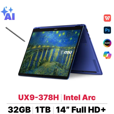 MSI Prestige 14 Flip AI+ Vincent van Gogh Edition - Starry Night Over the Rhône 14T234-260VN
