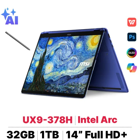 MSI Prestige 14 Flip AI+ Vincent van Gogh Edition - The Starry Night 14T235-259VN