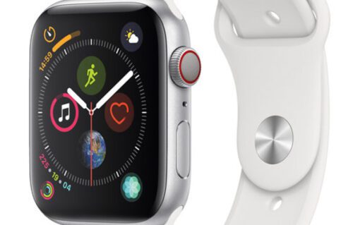 Apple-watch-series-4-gps-lte-silver-alumium-44mm-white-sport-band