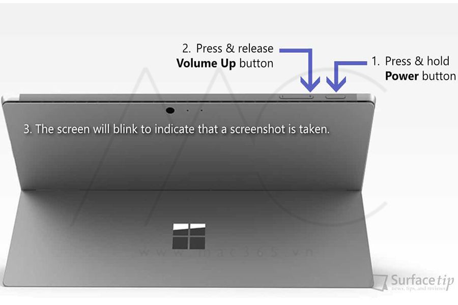 Cách chụp màn hình Microsoft Surface Pro bằng phím tắt