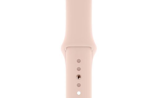 Apple watch s5 gps gold aluminum case with pink sand sport band 3