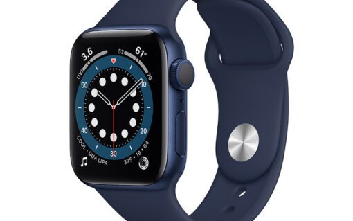 Apple watch s6 blue aluminum deep navy sport band 1 1