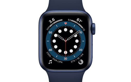 Apple watch s6 blue aluminum deep navy sport band 2 1