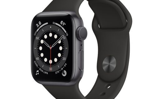 Apple watch s6 gray aluminum black sport band 1 1