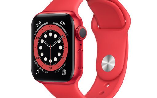 Apple watch s6 red aluminum red sport band 1