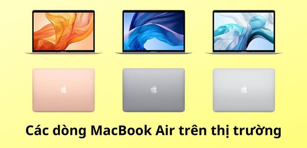 Các dòng macbook nhà apple